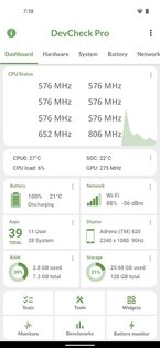 DevCheck – Device & System Info 4.66. Скриншот 1
