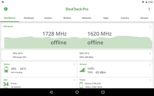 DevCheck – Device & System Info 5.33. Скриншот 9