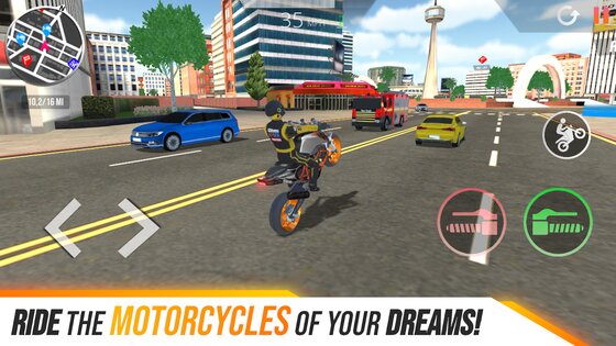 Motorcycle Real Simulator 4.0.9. Скриншот 2