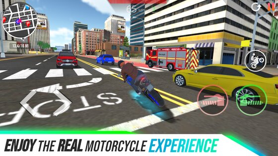 Motorcycle Real Simulator 4.1.12. Скриншот 4