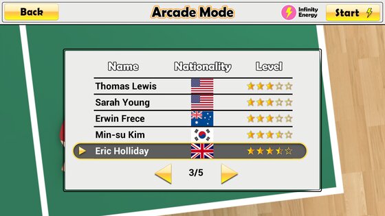 Virtual Table Tennis 2.3.6. Скриншот 8
