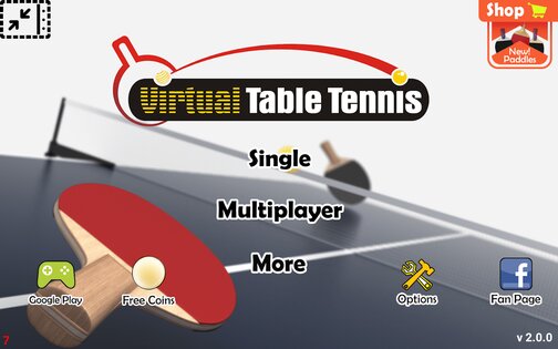 Virtual Table Tennis 2.3.6. Скриншот 12