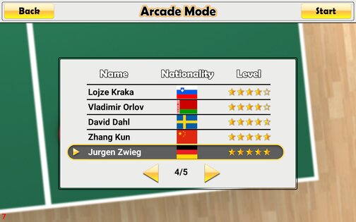 Virtual Table Tennis 2.3.6. Скриншот 16