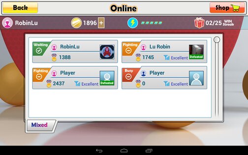 Virtual Table Tennis 2.3.6. Скриншот 21
