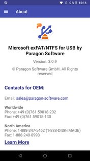 exFAT/NTFS for USB by Paragon 3.6.1.19. Скриншот 7