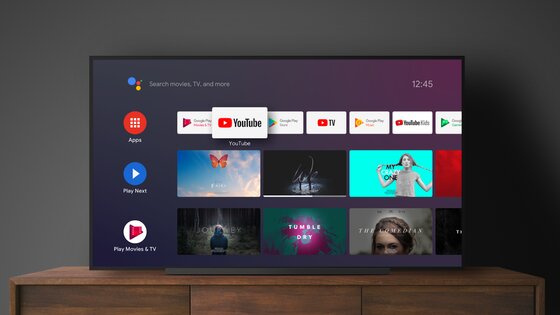 Главный экран Android TV 7.0.20. Скриншот 1
