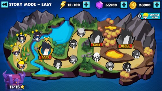 Stickman Shinobi Fighting 6.7. Скриншот 4