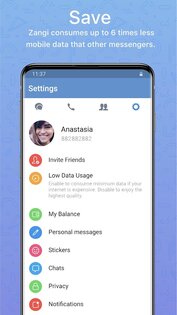 Zangi Messenger 6.1.7. Скриншот 4