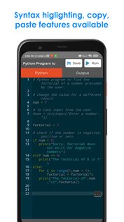 Python IDE Mobile 1.5.9. Скриншот 6