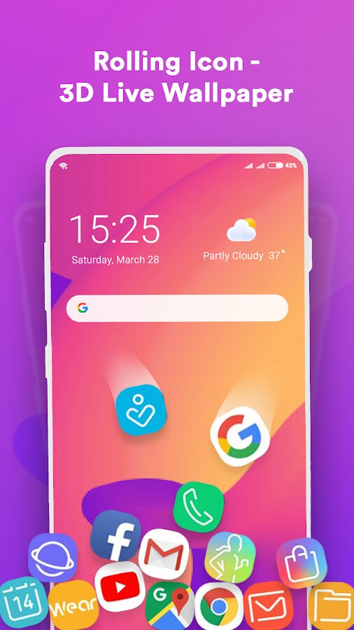 Rolling Icon – 3D Live Wallpaper 1.4