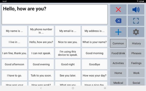 Speech Assistant AAC 6.5.1.1. Скриншот 10