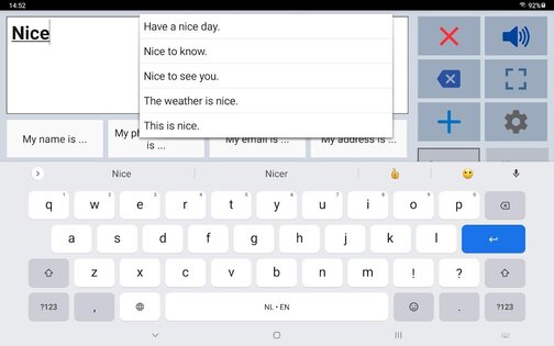 Speech Assistant AAC 6.5.1.1. Скриншот 11
