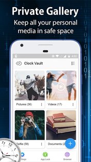 Clock Vault – скрыть фотографии, видео 35.0. Скриншот 2