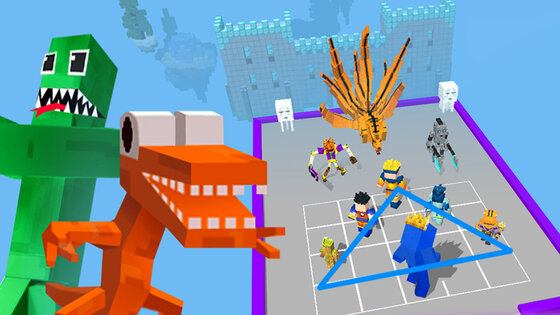 Merge Craft: Blue Guys 1.0.2. Скриншот 1
