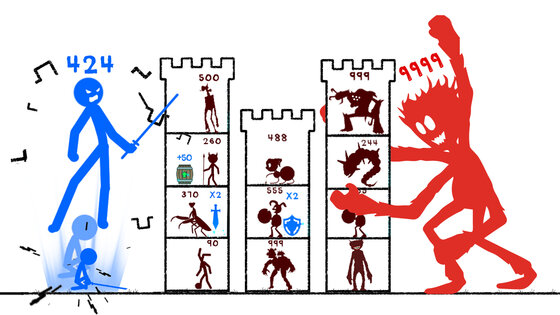 Number.io: Stick Tower Defense 3.1.6. Скриншот 19