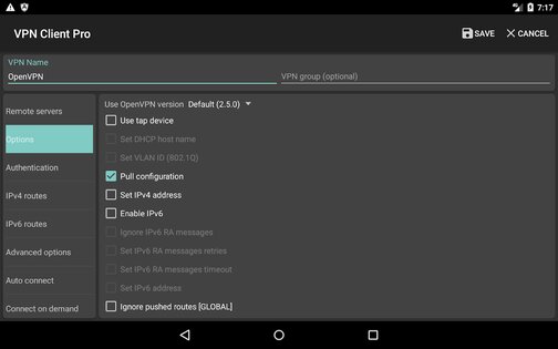 VPN Client Pro 1.01.90. Скриншот 10