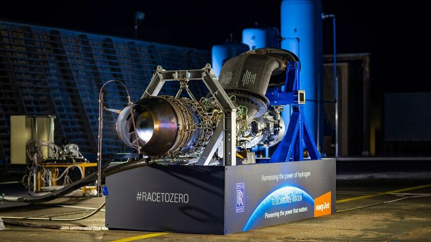 Rolls-Royce успешно испытала двигатель на водороде: он эффективнее и безопаснее
