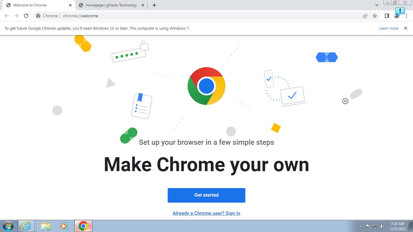 Chrome теперь назойливо требует обновиться с Windows 7 и 8.1. Как отключить  эти уведомления