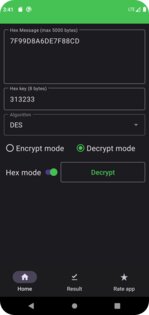 DES and AES Encryption 1.7. Скриншот 9