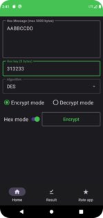 DES and AES Encryption 1.7. Скриншот 7