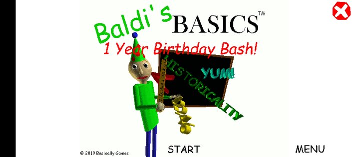 Baldi's Basics Birthday Bash 1.0. Скриншот 1