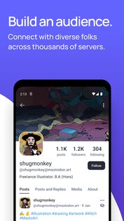 Mastodon – децентрализованная соцсеть 2.9.7. Скриншот 3