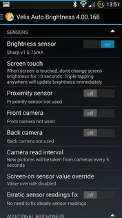 Velis Auto Brightness 5.01. Скриншот 3