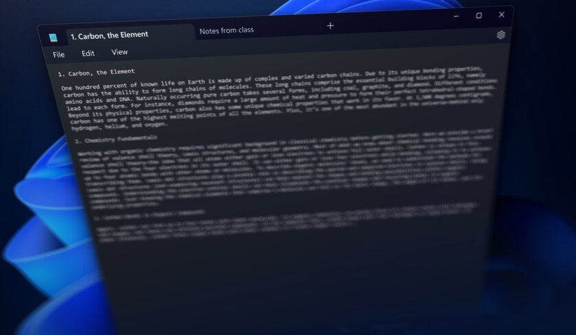 Блокнот в Windows наконец получил вкладки. Но не простые, а умные