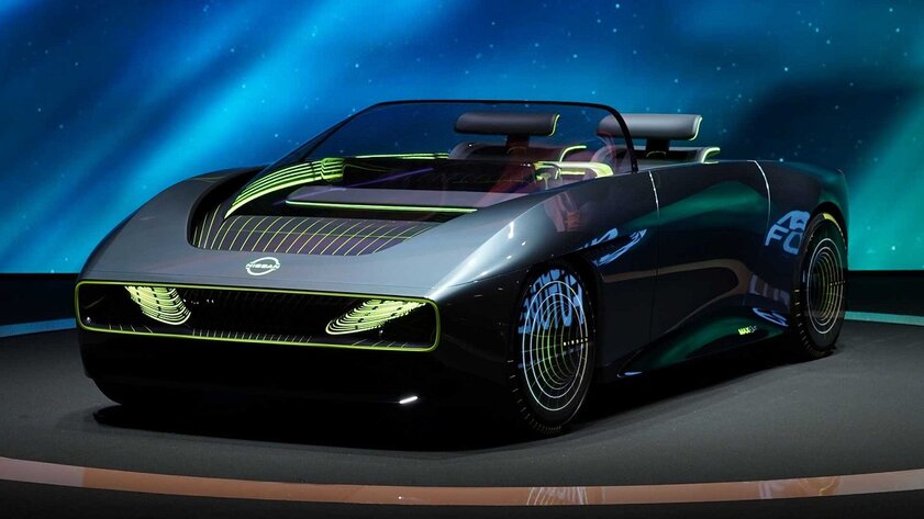 Nissan вдохновился авто из Cyberpunk 2077? Он показал очень необычный электрокар