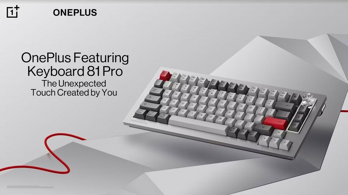 OnePlus представила свою первую механическую клавиатуру. Её создали вместе с Keychron