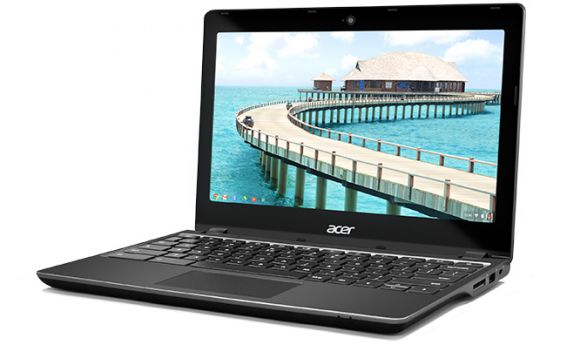 Acer представила свой первый хромобук с сенсорным дисплеем