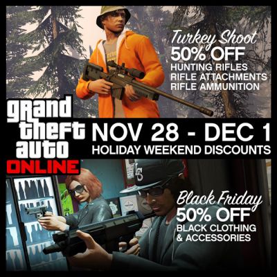 Rockstar предлагает скидки шопоголикам в игре GTA Online в «Черную пятницу»