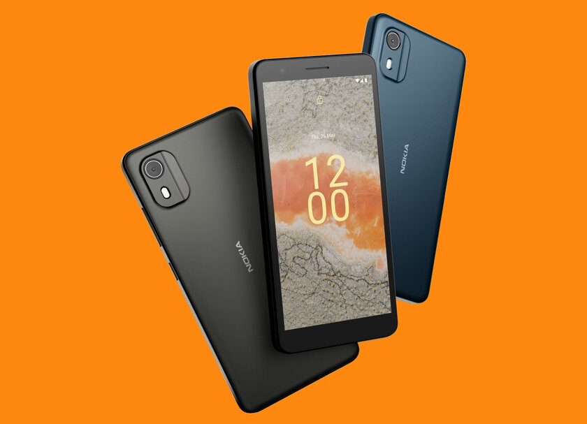 Представлен Nokia C02 — простой, дешёвый, устаревший смартфон с Android 12