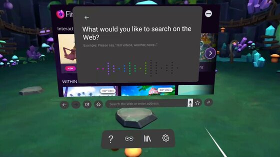Firefox Reality 12.2. Скриншот 5