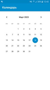 Календарь 1.0. Скриншот 1