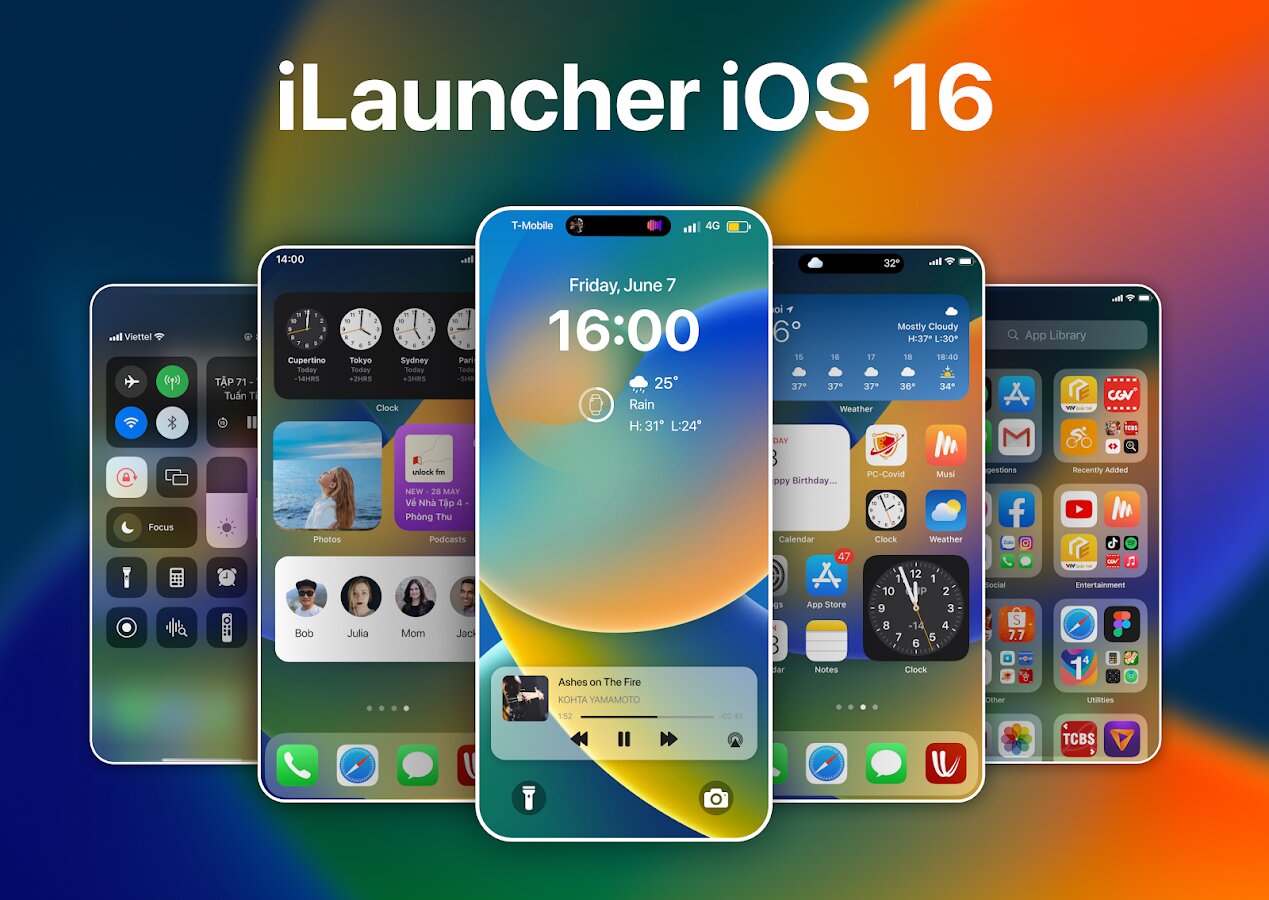 Скачать Launcher IOS 17 – ILauncher 1.9.5 Для Android