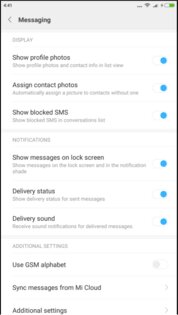 Xiaomi Сообщения 15.0.0.52. Скриншот 1