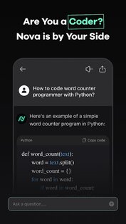Nova – ChatGPT AI Chatbot 3.8.11. Скриншот 5