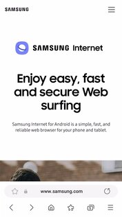Samsung Internet Browser 24.0.7.1. Скриншот 1