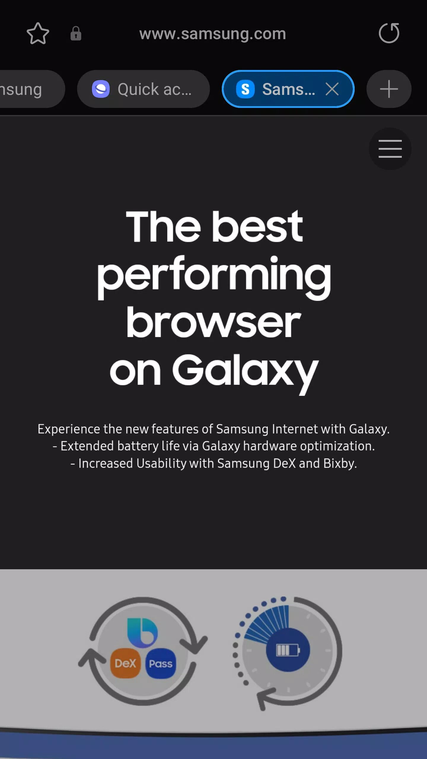 Скачать Samsung Internet Browser 25.0.1.3 для Android