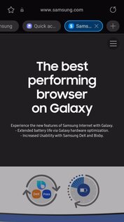 Samsung Internet Browser 28.0.0.59. Скриншот 2