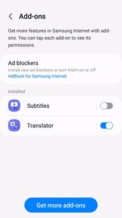 Samsung Internet Browser 28.0.0.59. Скриншот 6
