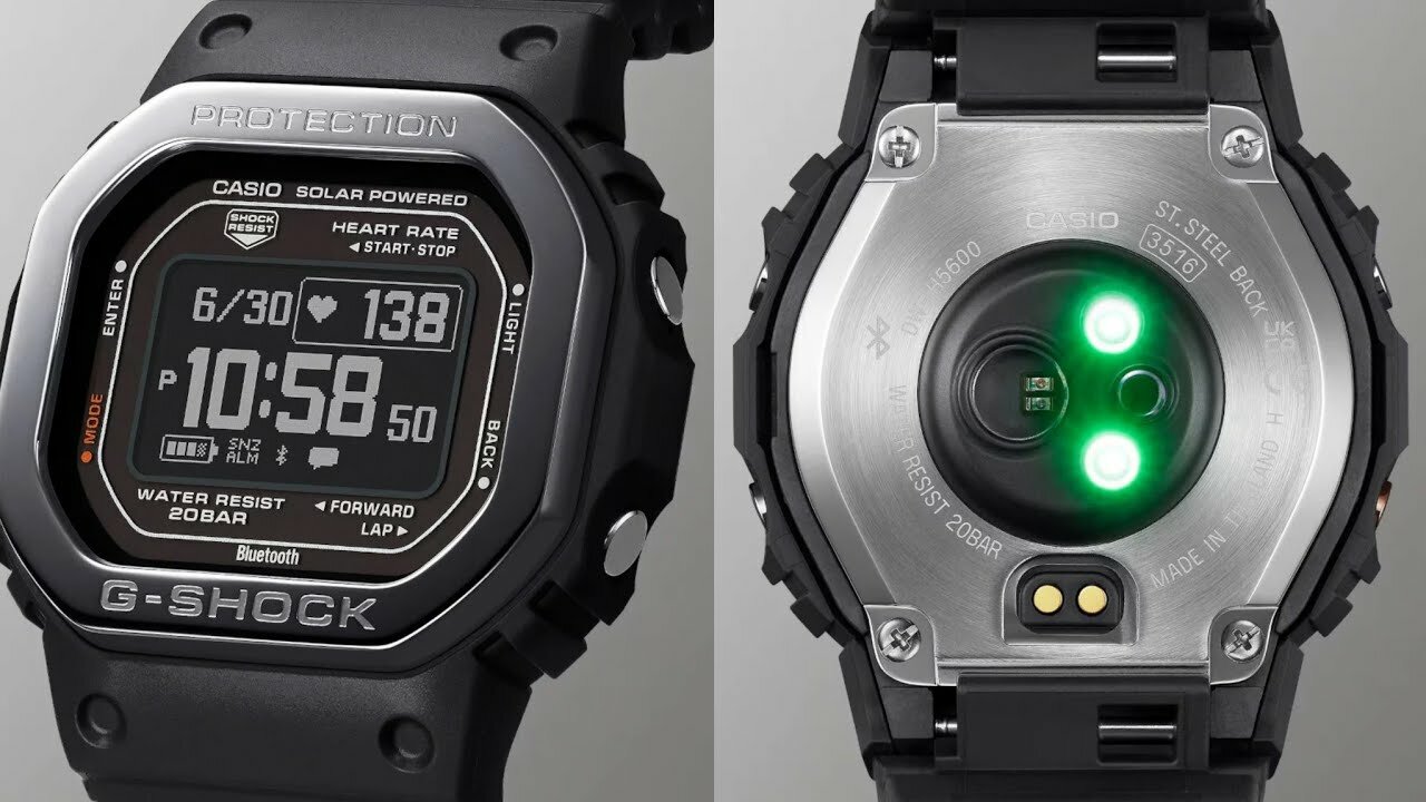 Представлены смарт-часы Casio G-Shock G-SQUAD DW-H5600 с технологией Polar  и корпусом из