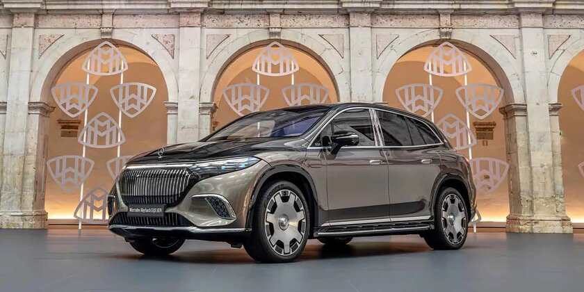 Это первый электромобиль от Mercedes-Maybach: роскошный EQS 680 SUV со встроенным холодильником
