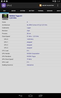 CPU-Z 1.43. Скриншот 8