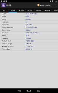 CPU-Z 1.49. Скриншот 9