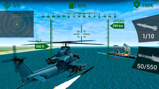 Gunship Helicopter War 1.8.8. Скриншот 6