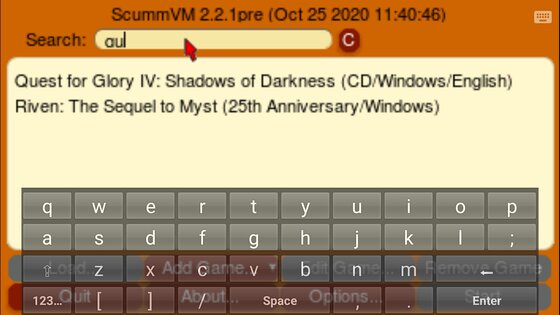 ScummVM 2.9.1. Скриншот 4