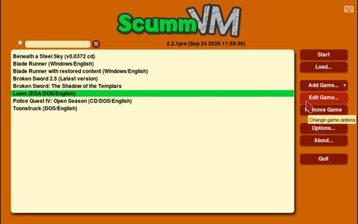 ScummVM 2.8.0. Скриншот 7