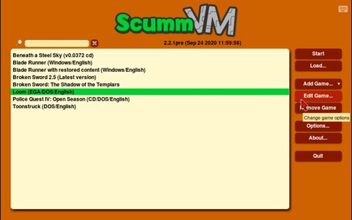 ScummVM 2.9.1.1. Скриншот 7